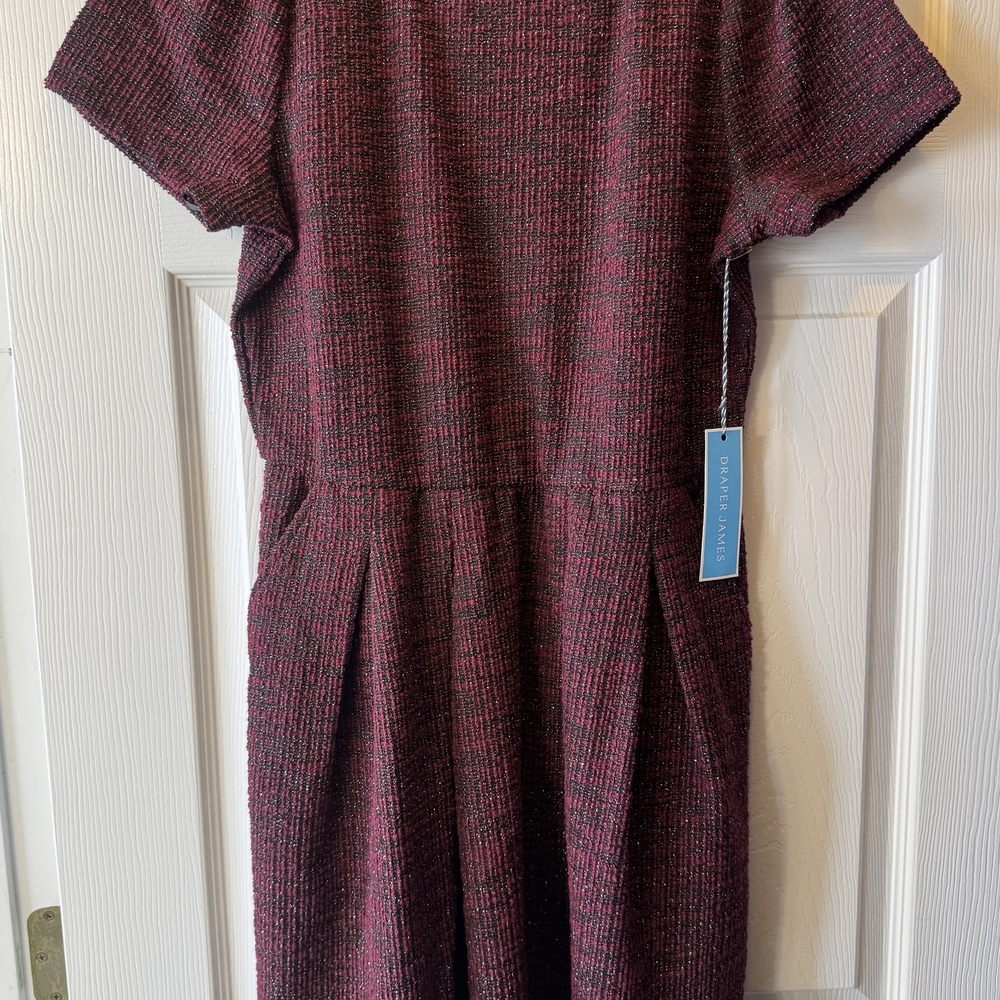 Draper James Rich Burgundy Textured Dress